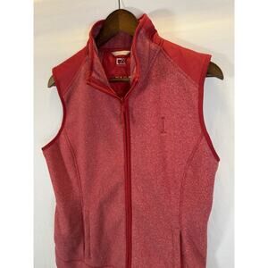 Cutter & Buck Men’s L Spark System Full Zip Fleece Vest Red 1908 Embroidery EUC